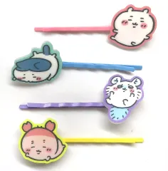 【中古】アクセサリー(非金属) ちいかわ＆ハチワレ＆モモンガ＆カニ(転び) チャーム付きヘアピン 4本セット 「ちいかわ なんか小さくてかわいいやつ×しまむら」