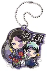 【中古】キーホルダー・マスコット(キャラクター) 珠世＆愈史郎 「ぴた!でふぉめ 鬼滅の刃 アクリルキーホルダーvol.2」