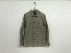 本物ジースターロウGSTARRAWコットンワーク長袖シャツジャケットメンズサーフアメカジワークミリタリーストリートスケータービジネススーツモードゴルフカーキM