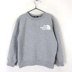 ザノースフェイス THE NORTH FACE スウェット トレーナー クルーネック NTJ62262 FRONTVIEW CREW フロントビュー 裏起毛 ロゴ 刺繍 トップス 130cm ミックス グレー 国内正規品