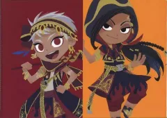 【中古】クリアファイル スカラビア寮 A4クリアファイル(グリヒルアートver.) 「ディズニー ツイステッドワンダーランド Gurihiru ART POP UP STORE in ロフト」