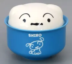 【中古】皿・ボウル シロ シロのフタ付きどんぶり 「クレヨンしんちゃん」
