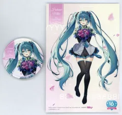 【中古】グッズセット 初音ミク 缶バッジ＆ポストカードセット 「ニコニコ動画と初音ミクのキセキ」