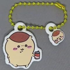 【中古】キーホルダー くりまんじゅう 「ちいかわ なんか小さくてかわいいやつ ランダムパフキーリング」 韓国限定