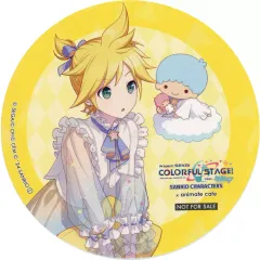 【中古】コースター 鏡音レン＆キキ ホログラムコースター 「プロジェクトセカイ カラフルステージ!feat. 初音ミク×サンリオキャラクターズ×animate cafe」 メニュー注文＆グッズ購入特典