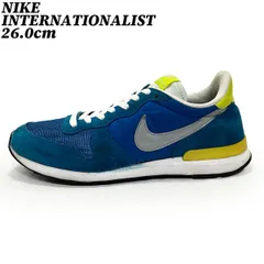 【クーポン】スニーカー シューズ  ナイキ インターナショナリスト ブルー イエロー 26.0cm NIKE INTERNATIONALIST 631754-400 正規品 中古 古着 ブランド 匿名配送