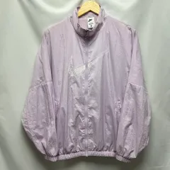 正規品/ウィメンズXL NIKE ビックスウォッシュ ウーブン ライトパープル ウィンドブレーカー