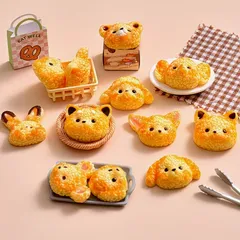 No.448 【10個セット】ミニチュア アイスクリーム デコパーツ ランダム 2cm 素材 DIY