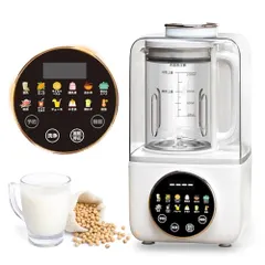 多機能豆乳メーカー スープメーカー 1.0L大容量 加熱式ミキサー 攪拌出力150W 加熱出力600W 甘酒・ヨーグルト・離乳食・ジュース・スムージー対応 8種類のプリセット調理モード 予約・加熱保温機能搭載 乾燥豆OK 濾過不要 操作簡単  7703446e