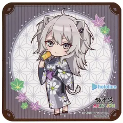 【中古】コースター 獅白ぼたん(ミニキャラver.) オリジナルコースター 「バーチャルYouTuber ホロライブ×極楽湯・RAKU SPAコラボ第三弾 フロライフ」 コラボメニュー注文特典