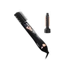 即納：コイズミ カーリングドライヤー マイナスイオン 大風量 1000W 温冷自動切替 ブラシ2種類 ヘアセット ブラック KHC-5040/K 1