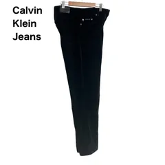【コーデュロイ】90s 00s Calvin Klein Jeans カルバンクラインジーンズ　ヴィンテージ　コーデュロイパンツ　黒　レディースL相当　8