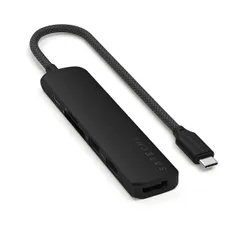 SATECHI 6 in 1 USB-C スリムプラス マルチポートアダプター（100W急速充電ハブ、4K@60Hz HDMI変換器、USB-A 10Gbps ×2高速データ転送ポート、SD/microSDリーダー付、MacBook Air & Pr ...