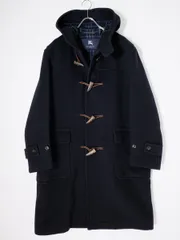 BURBERRY LONDONバーバリー ロンドン 上質ダブルフェイス羊毛ウールカシミヤ 裏チェックロングダッフルコート【M】【MCTA80917】