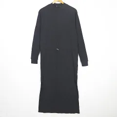 ザラ ZARA リブニットドレス ワンピース S ブラック 0858/020 2sa6523