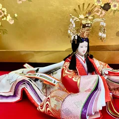 【ご売約者様専用】桜尽し☆新品☆究極の造形美☆雅楽を楽しむ極上王朝絵巻雛セット☆本金仕立ての天冠付き☆一刀彫り木手☆本桐胴☆大人のための雅な極上絵巻雛☆雛人形☆お雛様☆平安朝ドールハウス☆伝統工芸品☆親王飾り☆親王小道具、黒塗り親王玉台付き☆琴と琵琶付き