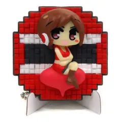【中古】小物(キャラクター) MEIKO スタンド付きレリーフフィギュア 「Happyくじ 初音ミク 2016 SPRING ver.」 G賞