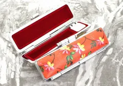 印鑑ケース はんこケース ST枠 シルバー 花 ケース やまぶき 16.5mm ～ 18mm おしゃれ 印鑑収納 朱肉付き ハンコケース 印鑑 ケース プレゼントやギフトに！ 実印 銀行印 認印 個人ハンコ