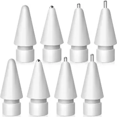 Apple Pencil用交換チップ、アップグレードされた摩耗しない金属製Apple Pencilチップ、Apple Pencil第1世代/第2世代/USB-C Apple Pencilチップ(8個)。