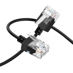 Thzzhnno 極細 RJ45 Cat6A イーサネットケーブル 3M、10Gbps 細い LANイーサネットケーブル、高速550MHz UTP Cat6ネットワークケーブル、Cat 6パッチケーブル ルーター、モデム、Xbox、ノートパソコン、サーバー用