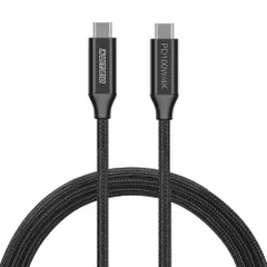 アドテック USB 3.2 Gen2 1.0m eMarker搭載 USB Type-C ケーブル PD 100W 5A対応 eMarker搭載 10Gbps 高速データ転送 4K 60Hz 映像出力 DisplayPort Alt Mode DP- ...