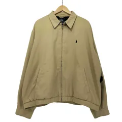 ポロバイラルフローレン Polo by RALPH LAUREN 90s ポニー刺繍 裏地チェック ジップアップ スウィングトップ ブルゾン メンズ import：L 