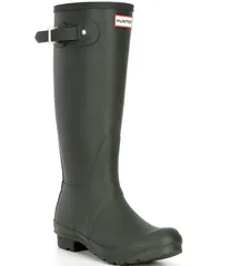 ハンター レディース シューズ ブーツ・レインブーツ Hunter Womens Original Matte Buckle Strap Rain Boots Dark Green グリーン