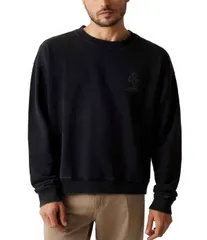 ゲス メンズ アウター パーカー・スウェット ヴィンテージ シャツ Guesshort Sleeve Vintage Quattro G Sweatshirt Jet Black ブラック