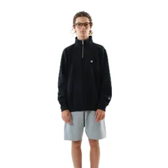 新品 スウェット 長袖 綿100% 10oz 裏毛 刺繍 ワンポイントロゴ リバースウィーブ(R)ハーフジップスウェットシャツ REVERSE WEAVE(R) C3-Z005-09A-M