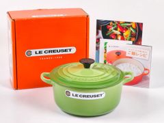 【美品】LE CREUSET　ココット ロンド フルーツグリーン　16cm 極美品】LE CREUSET ココット ロンド フルーツグリーン 16cm - メルカリ