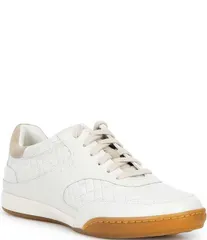 コールハーン レディース ボトムス カジュアルパンツ キルティング スニーカー スエード レザー Cole Haan Womens GrandPro Jazlyn Quilted Leather and Suede Sneakers IvoryLight Se