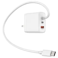 Dalugo 65W USB-C 充電器 Type-C 急速充電器 ノートパソコン 充電器 タイプC ACアダプター 45W PD対応 GaN 3台同時に充電 PD3.0/QC3.0/PPS規格 for iPhone 16用 for Xperia 1 ...