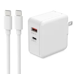 Dalugo MacBook用 充電器 Type-C 67W GaN採用 PD対応 ノートパソコン 急速充電器 タイプC ACアダプター 65W USB-C USB-A 2ポート 小型 軽量 対応 Mac 充電器 互換Macbook Pro 14 ( ...