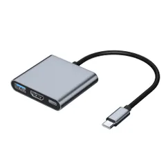 タイプc hdmi 変換 av multiportハブ 変換アダプタ USBC 4K@30Hz 映像出力 hdmi type-c 拡張モード 複製モード USB-A 3.0 5Gbps高速データ出力 タイプc PD 100W急速充電 iPhone15 ...