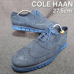 【👌値下げ交渉受付中】美品【COLE HAAN】コールハーン ゼログランド ウィングチップ オックスフォード C35184 27.5cm 10W ワイド 定価3万円 ブローグ