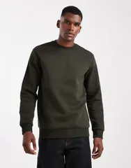 オンリーアンドサンズ メンズ アウター パーカー・スウェット クルーネック スウェット シャツ ONLY SONS crew neck sweatshirt Rosin カーキ