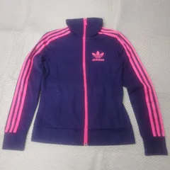 美品　adidas　アディダス　ジャージトラックジャケット　パープル　090サイズ
