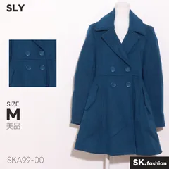美品 SLY アウター ビッグカラーコート　フレア　ポケット付き　フェミニン　ウール混