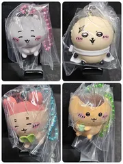ちいかわ マスコット付きBiscuit 4個セット ちいかわ ラッコ カニ 栗まんじゅう