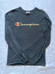 Champion長袖カットソーロンT サイズ:M カラー:ブラック H-22