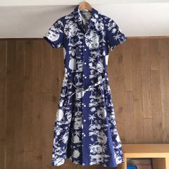 ラルフローレン ボタニカル 花柄 ポニー刺繍 ポロシャツ ベルト ロング