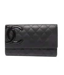 シャネル 三つ折り長財布 カンボンライン ココマーク レディース CHANEL