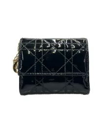 クリスチャンディオール 三つ折り財布 カナージュ レディ ディオール ロータスウォレット レディース Christian Dior