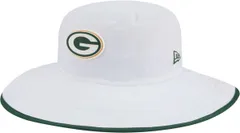 ニューエラ レディース アクセサリー 帽子 New Eradult Green Bay Packers Training Camp 2025 Panama White Adjustable Bucket Hat ホワイト