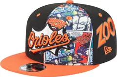 ニューエラ レディース アクセサリー 帽子 New Eradult Baltimore Orioles Players Weekend 2025 Black 9Fifty Adjustable Hat ブラック