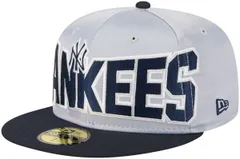 ニューエラ レディース アクセサリー 帽子 サテン New Eradult New York Yankees Grey Satin 59Fifty Fitted Hat グレー