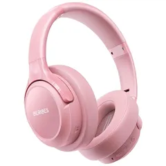 【新品】 BERIBES ヘッドホン bluetooth 65 時間再生6つのEQモード ワイヤレスヘッドフォン 重さはわずか180g 快適なフィット感 HD マイク内蔵 ヘッドホン HIFIステレオ… (粉) 1