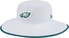 ニューエラ レディース アクセサリー 帽子 New Eradult Philadelphia Eagles Training Camp 2025 Panama White Adjustable Bucket Hat ホワイト