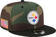 ニューエラ レディース アクセサリー 帽子 Tシャツ New Eradult Pittsburgh Steelers Camo Salute To Service 2025 9Fifty Adjustable Snapback Hat