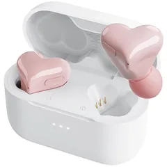 【新品】 ハート型ワイヤレスイヤホン Bluetooth 5.3 最大48時間再生 IPX7防水防汗 CVC/ENCダブルノイズキャンセリングHIFI音質 ハートイヤホン小型軽量のかわいいデザイン プレゼントとしてもご利用いただけます自動ペアリング Type-